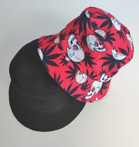 SOMMERHIT Angler Schlapphut Fischermütze Sonnenhut Anglerhut - Totenkopf & Hanf - Bild 2 von 2