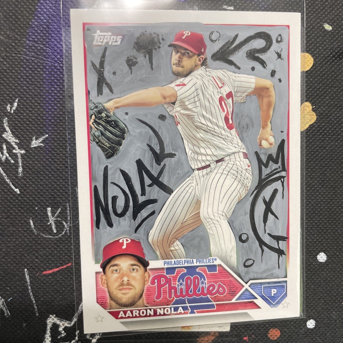 custom art baseball card Hand Painted 1/1 | eBay