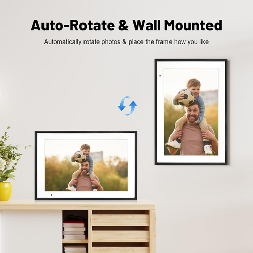 Digital Photo Frame 10.1 Inch Wifi Digital Picture Frame IPS HD Touch Screen Sma - Picture 6 of 12