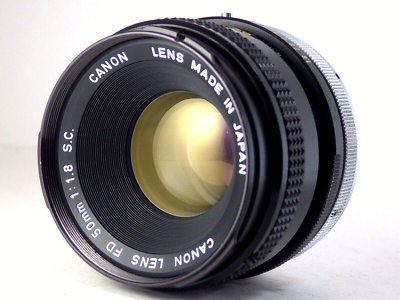 Canon F-1 Film Camera Late Model SLR Body +FD 50mm f1.8 S.C