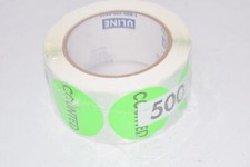 NEW Roll of ULINE Circle Inventory Control Labels - ''Counted'', 2'' S-20759, 5