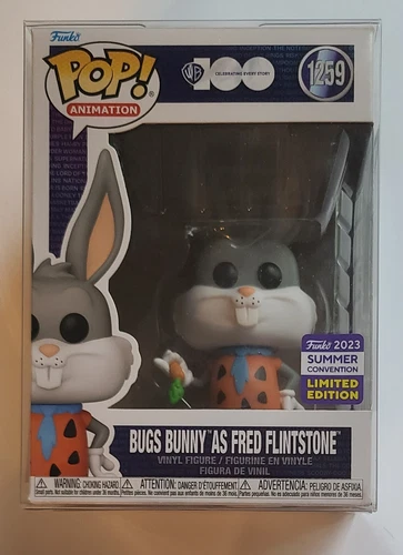 Funko Pop! Bugs Bunny as Fred Flintstone #1259 WB100 with Protector