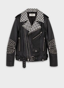 celine leather jacket