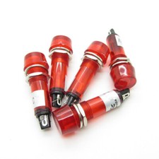 100 x DC12V 10mm Rouge Indicateur de Signal de Puissance Plastique LED Lumière XD10-3 Vente en Gros