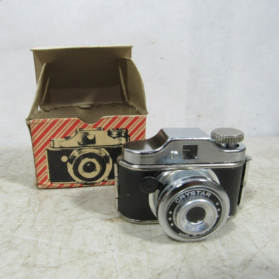 Vintage 1960s70s Crystar Miniature Mini Novelty Spy Camera NIB NOS