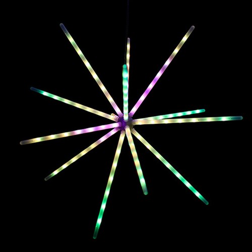 Smart USB Firework LED Fairy string Light RGBIC WS2812B Meteor Starburst lights - Picture 14 of 16