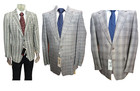 Men's Jacket Two Buttons Check 46/48 Monti Classic Light Summer Last One