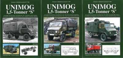 Tankograd 5066-5068: UNIMOG 1,5-Tonner S Teil 1-3 LKW-Modellbau/Bundeswehr/Fotos