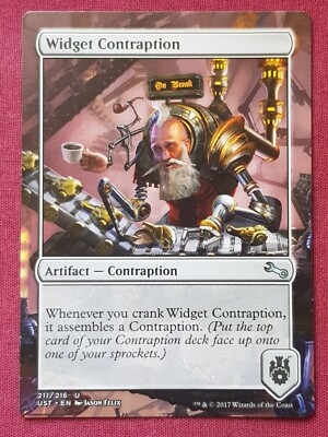 Magic The Gathering UNSTABLE WIDGET CONTRAPTION artifact card MTG