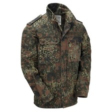 Army Shirt Genuine German Vintage Military Light Jacket Flecktarn Camo Used