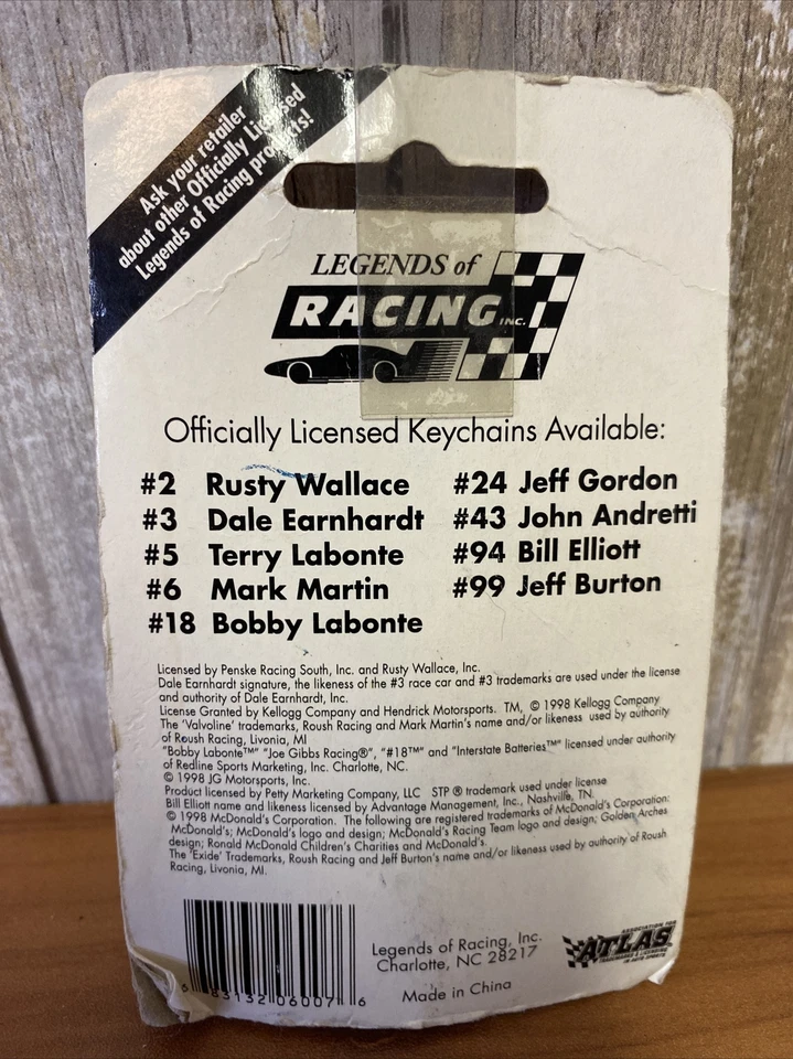 Llavero Atlas Legends of Racing Mark Martin 1998 Foto 3 de 3