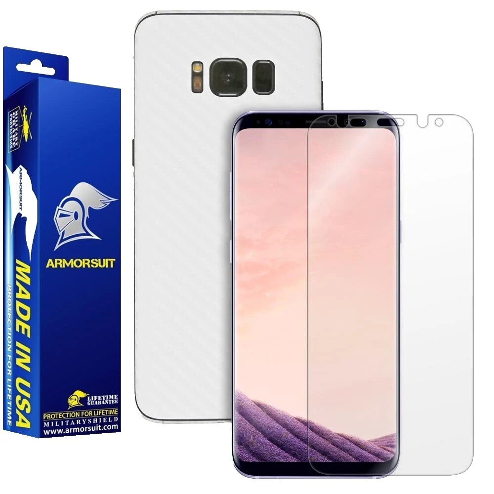 Белые защитные пленки для сотового телефона Samsung Galaxy S8+