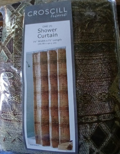 Croscill Home Nutmeg Amherst Shower Curtain 72" X 75" New Style # 0244 - Picture 5 of 5
