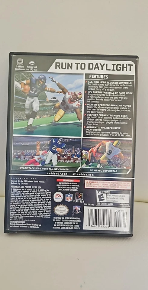 Madden NFL 07 (Nintendo GameCube, 2006) Complete - Image 2 of 3