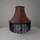 PREMIUM 17" BESPOKE LAMPSHADE IN A GOLD PAISLEY SATIN FABRIC 