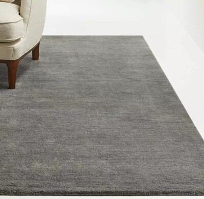 New Baxter Gray Handmade Area Rug 100 % Wool Premium Quality Rug