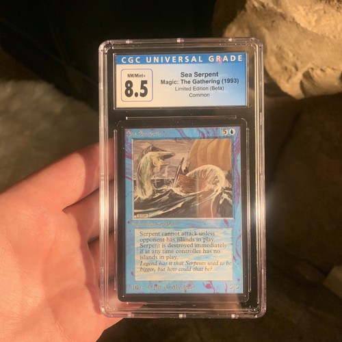 MTG Beta Sea Serpent 1993 CGC 8.5 NM-M+ - Picture 2 of 10
