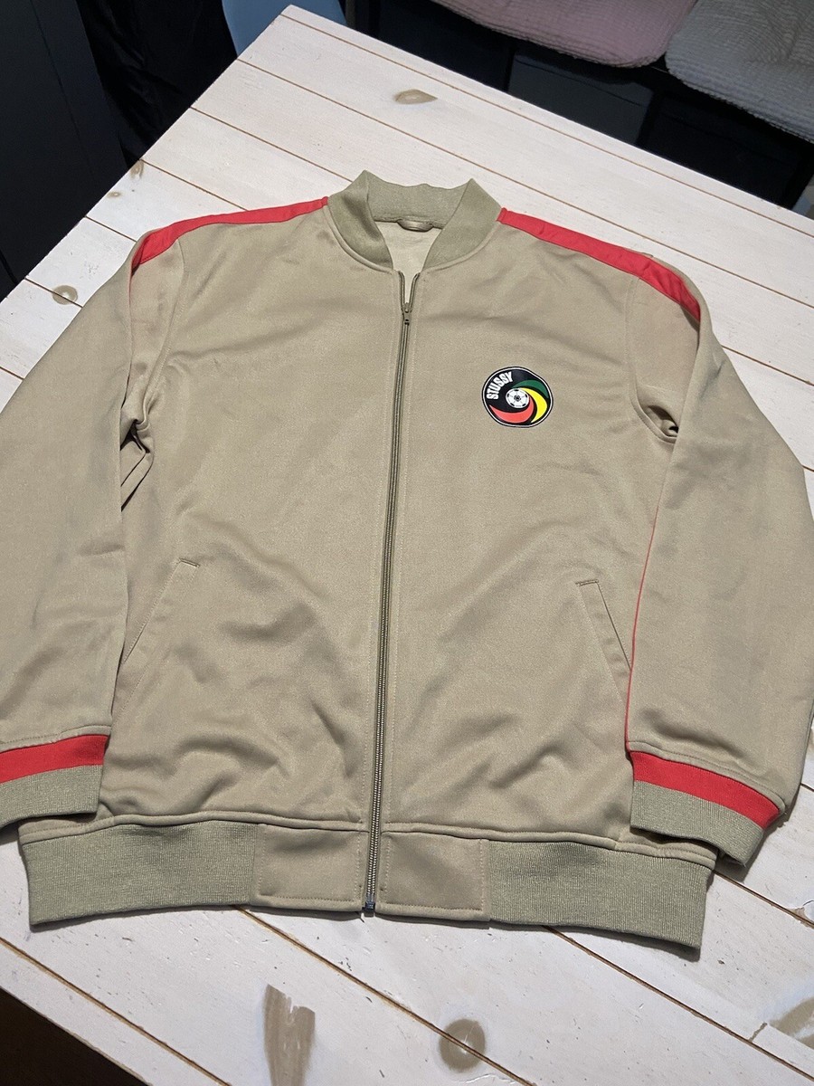 RARE Vintage Stussy Jamaica Soccer Full Zip Up Track Jacket RARE Vintage Stussy Jamaica Soccer Full Zip Up Track Jacket