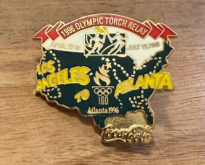 Atlanta 1996 Coca-Cola Los Angeles to Atlanta Olympic Torch Relay Olympic Pin