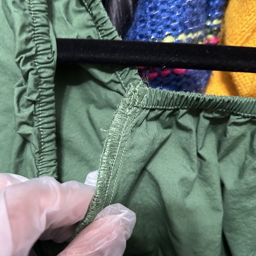 H&M Dark Green Puff Sleeve Crop Top Size XS - "Sookie" - Picture 15 of 17