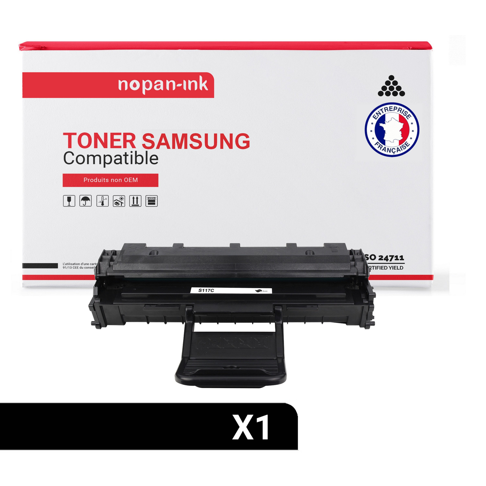 Toner SAMSUNG MLT-D117S compatible NOPAN-INK cartouche encre noire imprimante laser