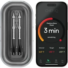 Smart Wireless Meat Thermometer with Dual Probes and Bluetooth Connectivity