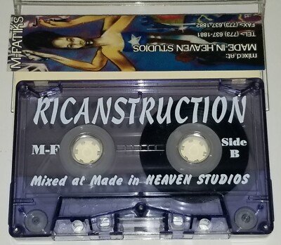 M-FATIKS RAP RICANSTRUCTION MIXTAPE CASSETTE TAPE RECORDS INDIE