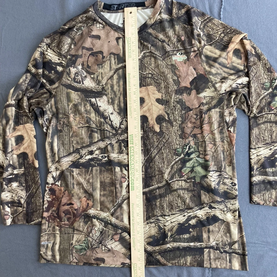 Starter Mossy Oak Shirt Men's 3XL Camo Break Up Infinity Dri-Star Long Sleeve - Image 4 of 4