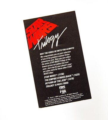 【at】Star Wars : The Making of 5 / 6 Star Wars VHS Episode 4 5 6 THX Mastered Cassette Vintage