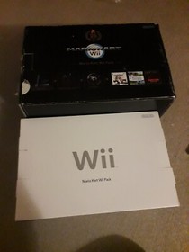 Nintendo Wii Black 25th Anniversary Mario Kart Pack with Donkey Kong NES - Boxed