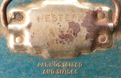 Vintage Early Pat. Western Auto Tackle box V9560 | eBay