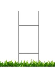 10 Sturdy Metal H Frame Wire Step Stakes for Yard Signs 10 x 30 in Stakes Only 