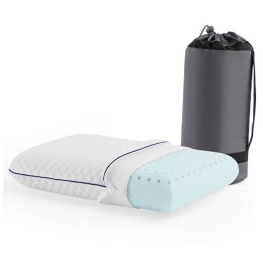 Gel Memory Foam Pillow - Travel Essentials & Must Haves - Gear Camping 1 Pack