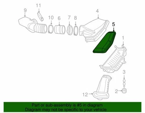 Filtro de aire original GM 2008-2014 Chevrolet Pontiac Caprice SS G8 motor 92066873 Foto 2 de 2