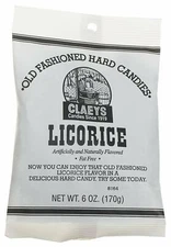 Claey's Licorice Old Fashioned Hard Candy  (1) TO (12)  BAGS - FREE SHIPPING