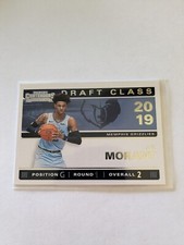 Ja Morant 2019-20 Panini Contenders Draft Class #2 - Memphis Grizzlies