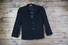 Calvin Klein Blazer Size 10 Regular Black Button Front Career Jacket