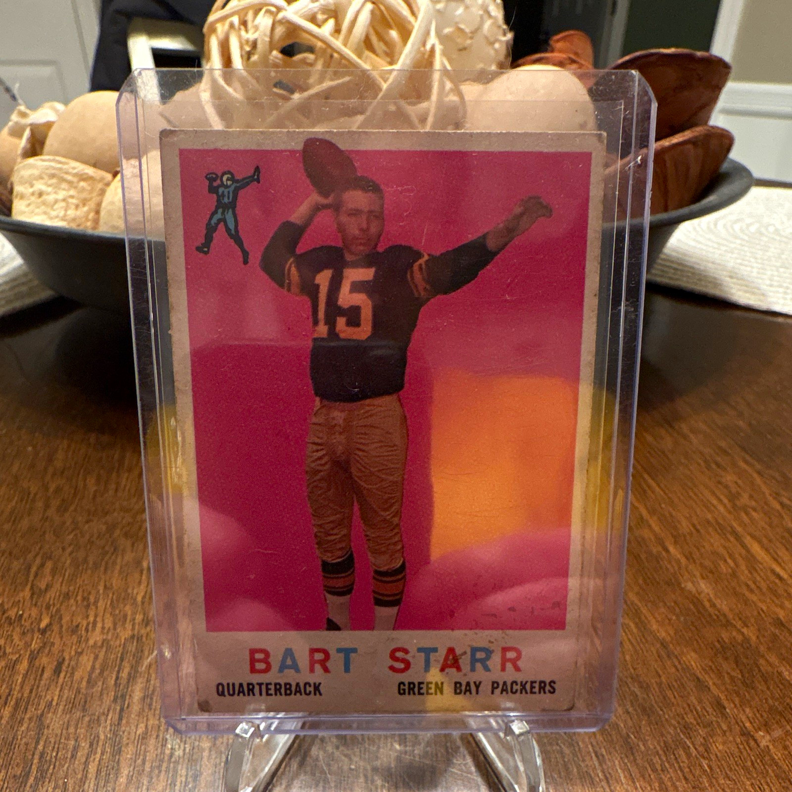 Topps 1959 Bart Starr #23 Green Bay Packers Magic Answer Back Football Card