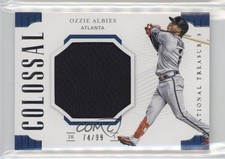 2019 Panini National Treasures Colossal Materials 74/99 Ozzie Albies #CM-OA 1j8q