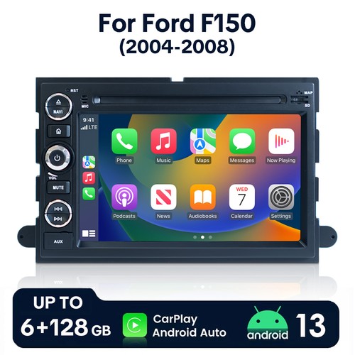 Radio estéreo para automóvil Android 13 reproductor GPS Carplay para Ford F150 2004 2005 2006-2008 - Imagen 1 de 23