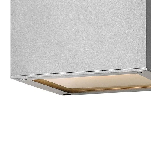 Hinkley Lighting 1768 Black Kube 8 Watt 6"H Integrated Led Outdoor Wall Sconce - Picture 3 of 9