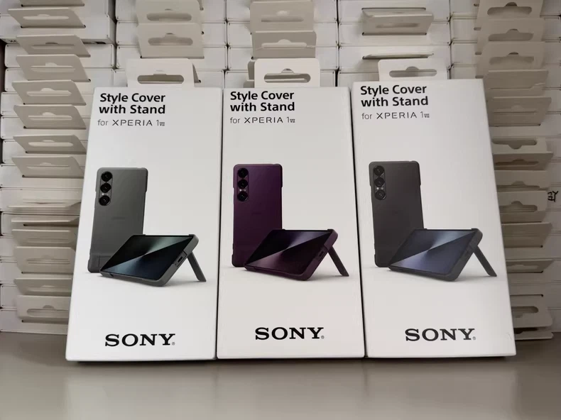 Funda estilo genuino con soporte para SONY Xperia 1 VII XQZ-CBFS Foto 2 de 4