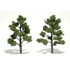 Woodland Scenics TR1512 Deciduous Trees (2) Light Green 5"-6" Ready-Made