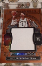 2023-24 Obsidian  Victor Wembanyama  Electric Etch Orange Flood 05/99 (MEM, RC)
