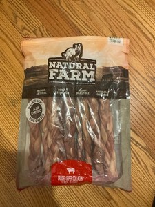 Natural Farm Braided Super Collagen Dog Chews (12-inch, 10-count)