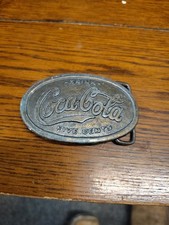 Coca Cola Brass Belt Buckle