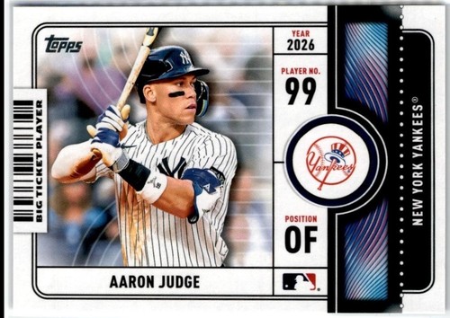 2026 Topps Series 1 Big Ticket Players Inserts - Complete Your Set