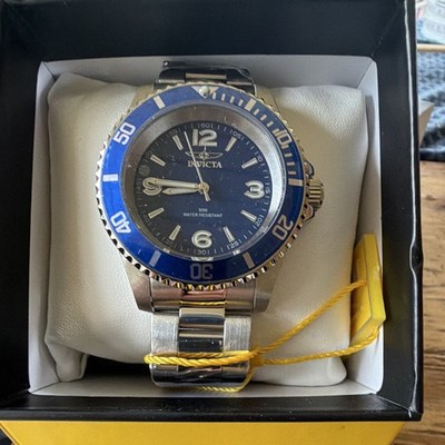 Invicta Pro Diver Men's Quartz Watch Blue Dial Steel Bracelet 50m Box