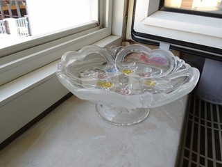 Kleine Glasschale mit Fuss