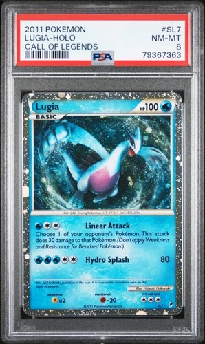 Pokemon Lugia Holo Call Of Legends SL7/95 PSA 8